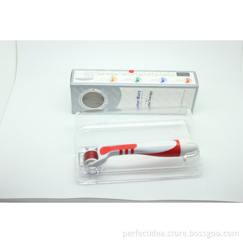 Derma roller with photon therapy for skin rejuvenation, 540 titanium needle